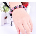 New Arrival Glass / Resin perles personnalisés shamballa bracelets mélangés couleurs BR29